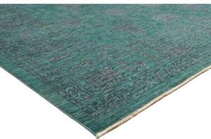 Tappeto Zigler Fine Floreale Verde Petrolio Blu Scuro 246x303 Cm