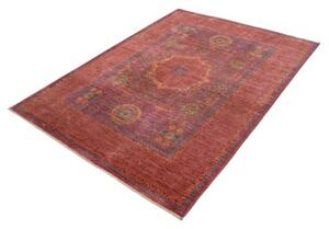Tappeto Kairo Medaglione Rosso Ruggine Blu Avio 151x201 Cm