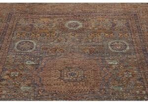 Tappeto Kairo Stilizzato Ruggine Azzurro 151x198 Cm