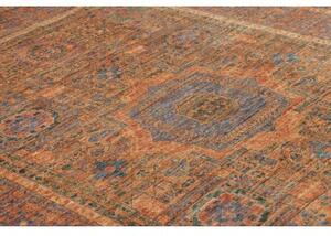 Tappeto Kairo Geometrico Ruggine Blu 146x200 Cm