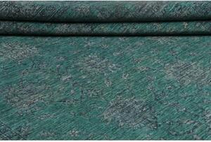 Tappeto Zigler Fine Floreale Verde Petrolio Blu Scuro 246x303 Cm