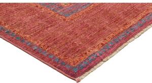 Tappeto Kairo Medaglione Rosso Ruggine Blu Avio 151x201 Cm