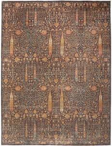 Tappeto Floralia Floreale Marrone Arancione 279x366 Cm