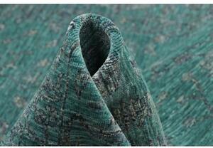 Tappeto Zigler Fine Floreale Verde Petrolio Blu Scuro 246x303 Cm