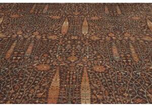 Tappeto Floralia Floreale Marrone Arancione 279x366 Cm
