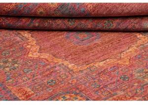 Tappeto Kairo Medaglione Rosso Ruggine Blu Avio 151x201 Cm