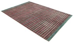 Tappeto Cromopura Geometrico Rosso Mattone Verde Petrolio 171x248 Cm
