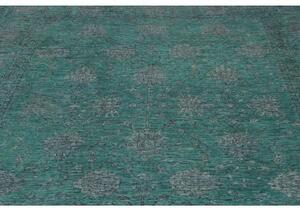 Tappeto Zigler Fine Floreale Verde Petrolio Blu Scuro 246x303 Cm