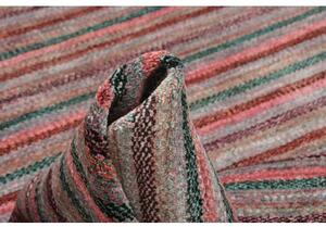 Tappeto Cromopura Geometrico Rosso Mattone Verde Petrolio 171x248 Cm