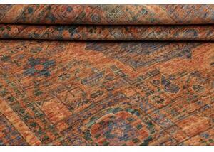Tappeto Kairo Geometrico Ruggine Blu 146x200 Cm