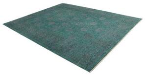 Tappeto Zigler Fine Floreale Verde Petrolio Blu Scuro 246x303 Cm