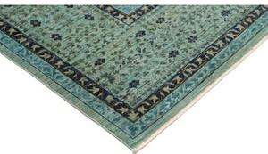 Tappeto Kairo Medaglione Verde Acqua Ocra 252x306 Cm