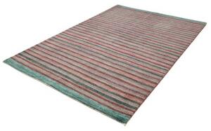 Tappeto Cromopura Geometrico Rosso Mattone Verde Petrolio 171x248 Cm