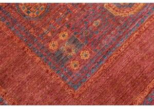 Tappeto Kairo Medaglione Rosso Ruggine Blu Avio 151x201 Cm