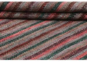Tappeto Cromopura Geometrico Rosso Mattone Verde Petrolio 171x248 Cm