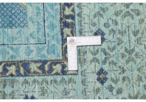 Tappeto Kairo Medaglione Verde Acqua Ocra 252x306 Cm