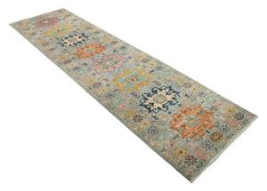 Tappeto Floralia Geometrico Azzurro Multicolore Corsia 77x291 Cm