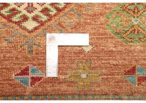 Tappeto Kazak Fine Geometrico Arancione Beige 262x356 Cm