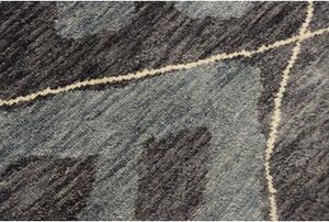 Tappeto Berbero Geometrico Grigio Scuro Grigio Chiaro 201x309 Cm