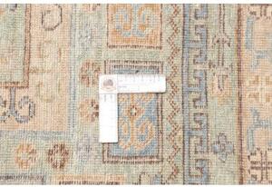 Tappeto Kazak Fine Geometrico Verde Salvia Beige 196x252 Cm