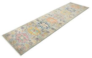 Tappeto Floralia Geometrico Azzurro Multicolore Corsia 77x291 Cm