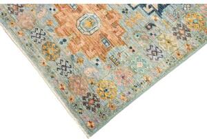 Tappeto Floralia Geometrico Azzurro Multicolore Corsia 77x291 Cm