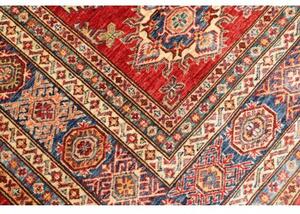 Tappeto Kazak Fine Stilizzato Rosso Blu Avio 207x283 Cm