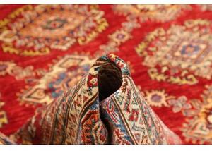 Tappeto Kazak Fine Stilizzato Rosso Blu Avio 207x283 Cm