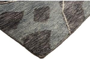 Tappeto Berbero Geometrico Grigio Scuro Grigio Chiaro 201x309 Cm