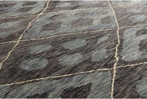 Tappeto Berbero Geometrico Grigio Scuro Grigio Chiaro 201x309 Cm