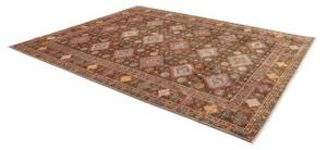 Tappeto Kazak Fine Geometrico Marrone Multicolore 241x313 Cm