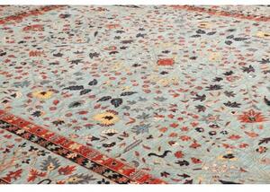 Tappeto Floralia Floreale Azzurro Rosso 272x362 Cm