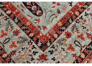 Tappeto Floralia Floreale Azzurro Rosso 272x362 Cm