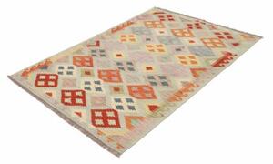 Tappeto Kilim Geometrico Verde Acqua Multicolore 122x176 Cm
