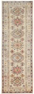 Tappeto Kazak Fine Stilizzato Beige Blu Corsia 83x257 Cm