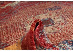 Tappeto Vintage Erased Medaglione Blu Rosso 267x355 Cm