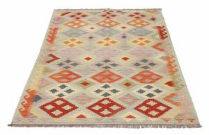 Tappeto Kilim Geometrico Verde Acqua Multicolore 122x176 Cm