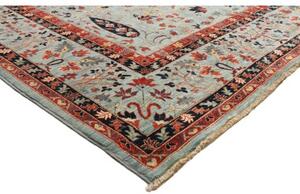 Tappeto Floralia Floreale Azzurro Rosso 272x362 Cm