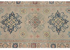 Tappeto Kazak Stilizzato Beige Blu Corsia 83x292 Cm