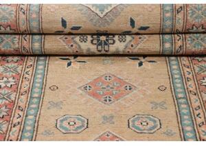 Tappeto Kazak Geometrico Beige Rosa Corsia 85x294 Cm