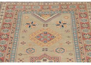 Tappeto Kazak Stilizzato Beige Rosa Corsia 84x287 Cm