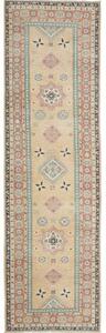 Tappeto Kazak Geometrico Beige Rosa Corsia 85x294 Cm