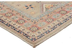 Tappeto Kazak Stilizzato Beige Rosa Corsia 84x287 Cm