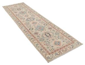Tappeto Kazak Stilizzato Beige Azzurro Corsia 83x292 Cm