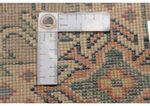 Tappeto Kazak Stilizzato Beige Blu Corsia 83x292 Cm