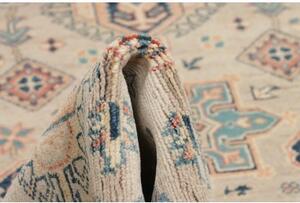 Tappeto Kazak Stilizzato Beige Azzurro Corsia 83x292 Cm