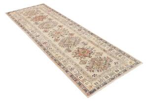 Tappeto Kazak Fine Stilizzato Beige Blu Corsia 83x257 Cm