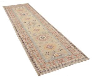 Tappeto Kazak Stilizzato Beige Rosa Corsia 84x287 Cm