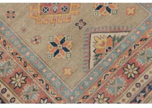 Tappeto Kazak Stilizzato Beige Rosa Corsia 84x287 Cm