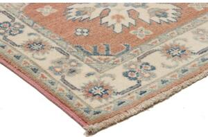 Tappeto Kazak Stilizzato Arancione Avorio Corsia 84x293 Cm
